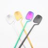 2dílné příbory z nerezové oceli 304 naběračka na zmrzlinu dlouhá lžíce kávová lžička příbory matné barevné medové lžičky nádobí kuchyňské doplňky