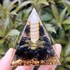 Crystal Gravel Pyramid Resin Ornament for Home or Office Decoration