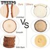 20pcs Wood Slices with No Hole, 2.4-2.8 Inches Wooden Circles for DIY Crafts, Christmas Ornament, Decoration