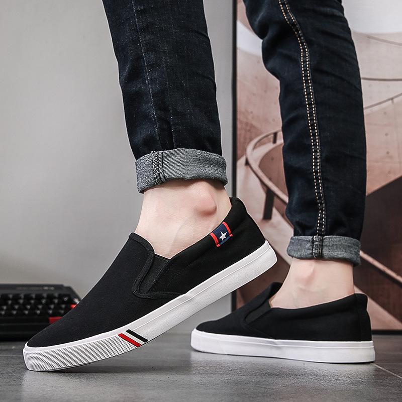Chaussures Slip-on en Toile XL pour Homme Printemps - Décontractées Tendance Style Coréen