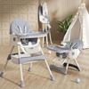 Foldable Portable Baby High Chair with Wheels - Adjustable & Modular Dining Seat for Children