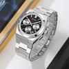 SKMEI Luxury Men Watch Waterproof Luminous Chronograph Date Stainless Steel Watch for Men Quartz Military Men's Watches