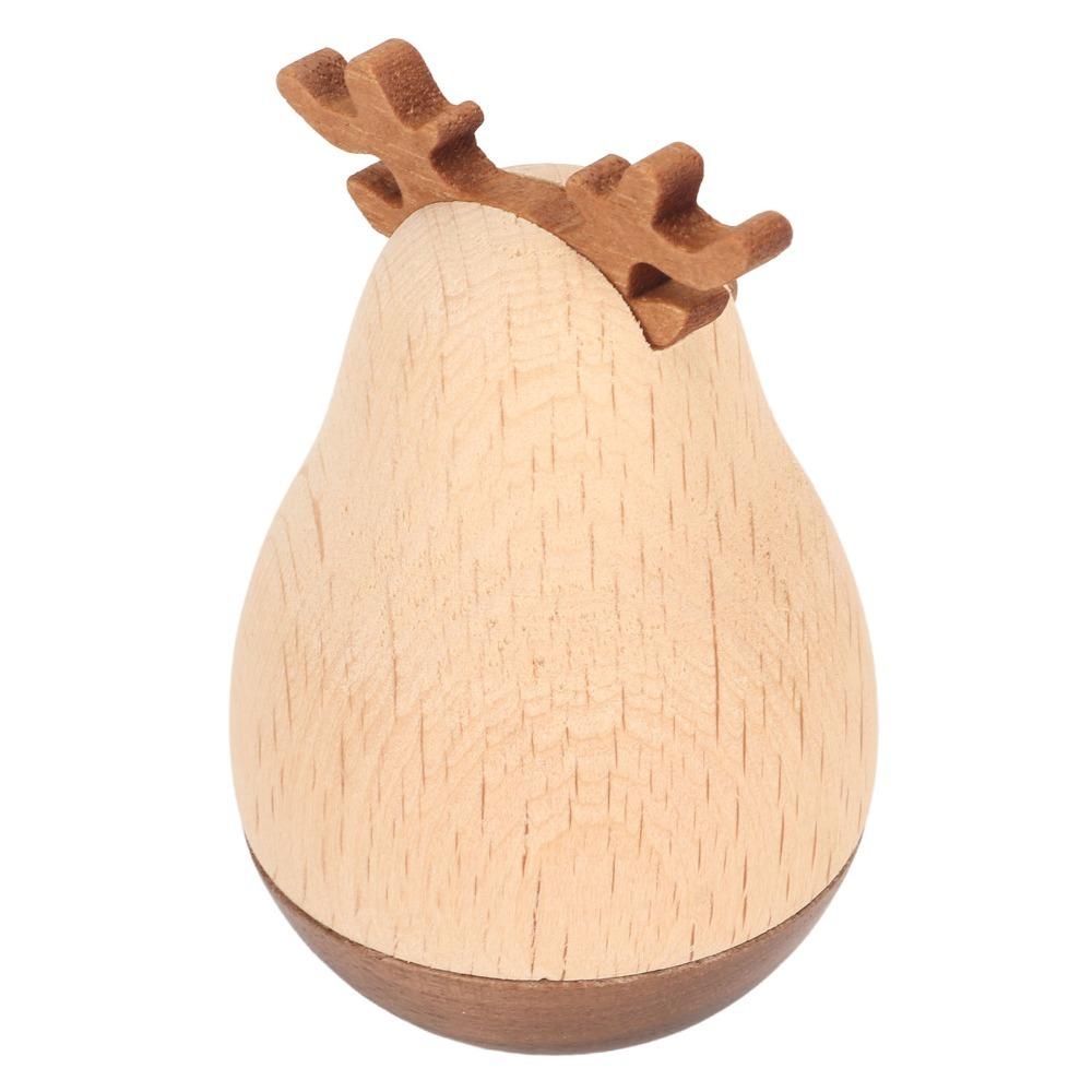 Wood Deer Wobbler Durable Balancing Portable Roly Poly  School Use