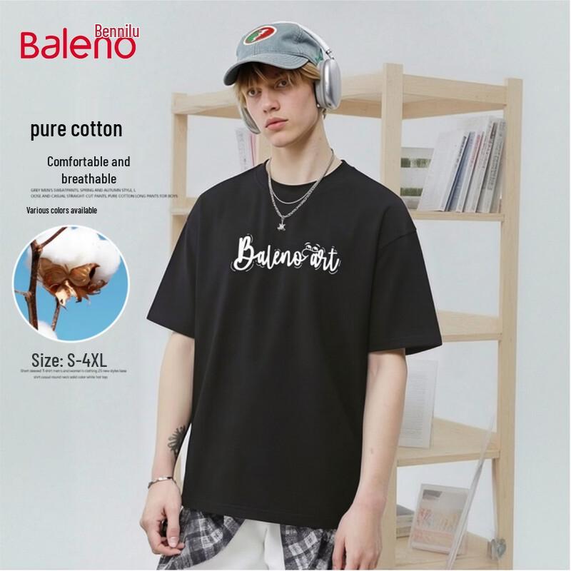 Baleno Men s Graphic Print Cotton T-Shirt S