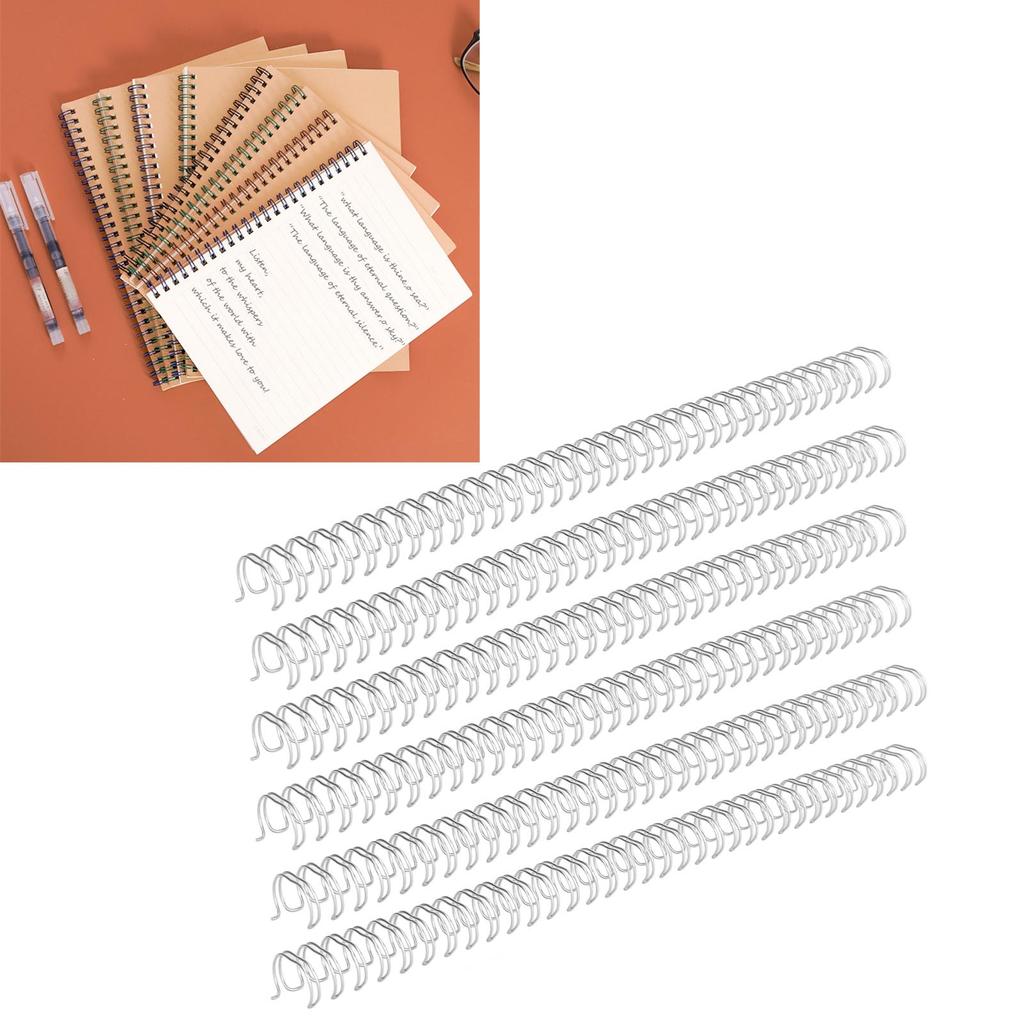 100 Stück Spiralbindespiralen 34   3:1 Teil   Papier Doppelspirale Bindespiralen 120 Blatt Kapazität 14,3 mm Durchmesser