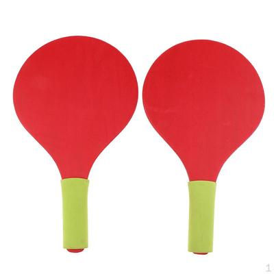 1 Pair Beach Ball Paddle Rackets Kids Tennis Badminton Racquets