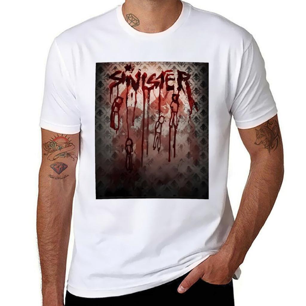 T-Shirt mit finsterem Horrorfilm-Motiv, Grafik-T-Shirt für Jungen mit Tiermuster, Herren-T-Shirt