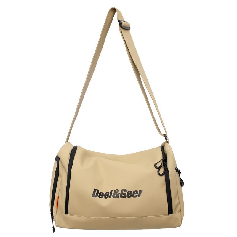 

Large capacity casual messenger bag new men and women street ins fashion couple travel backpack sports fitness bag хаки