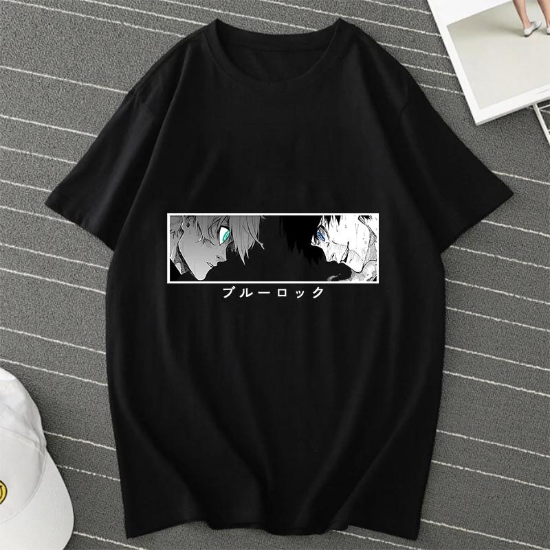 BLUE LOCK Yoichi Isagi Manga Tričko Retro Hip Hop Unisex Tričko Streetwear Grafická Trička BLUE LOCK Nadměrná Trička Topy
