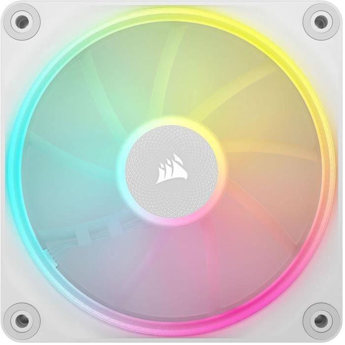 Refroidissement PC - CORSAIR - CO-9051029-WW - Kit De Démarrage Ventilateurs iCUE LINK LX120 RGB White