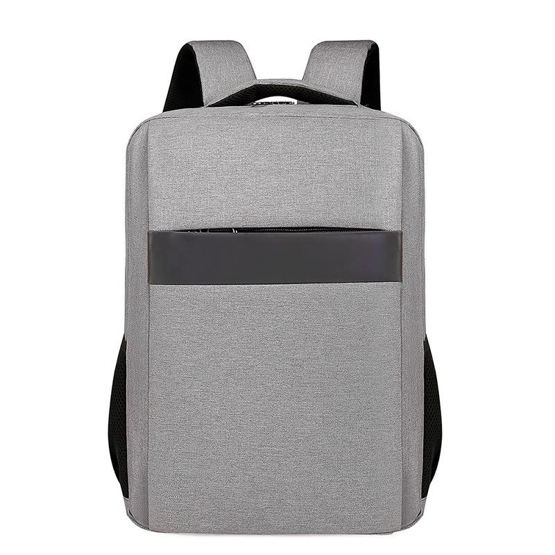 

Рюкзак для мужчин, деловая сумка для компьютера, рюкзак из ткани Оксфорд, школьный рюкзак, зарядка, большая вместимость, рюкзак для деловой поездки серый