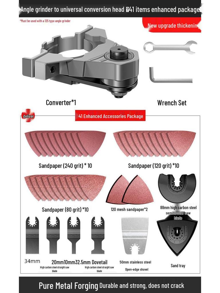 Universal Angle Grinder Adapter for Woodworking and Grooving