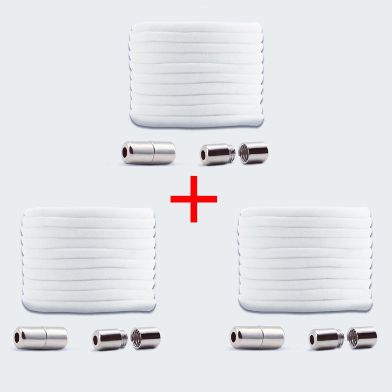 New Unisex with Metal Buckle for Quick on/Off Suitable for A Variety of Shoes Half-Circle Elastic Shoelaces 1Pair/3Pair