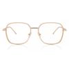 Full Rim Square Transparent Brown Rose Gold Smartbuy Collection Nielsen Mtr 94e Fashion Unisex Eyeglasses