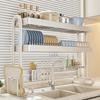 Stainless Steel Multifunctional Kitchen Sink Dish and Bowl Storage Rack