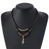Retro Multi-layer Music Note Pendant Necklace - European & American Style, Long Sweater Chain Accessory