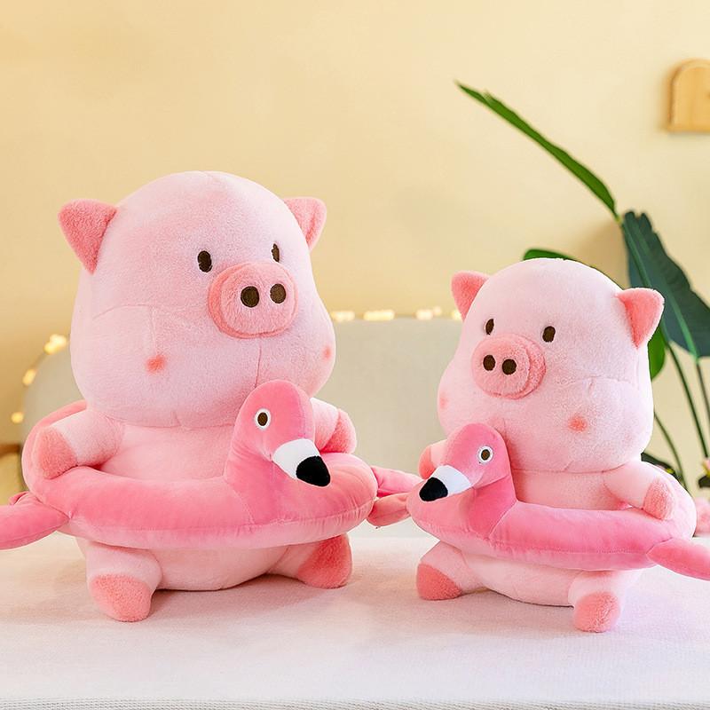 Adorable Cream Pig Plush Toy Soft Animal Doll For Kids And Decorative Pillow 35cm To 60cm Sizes