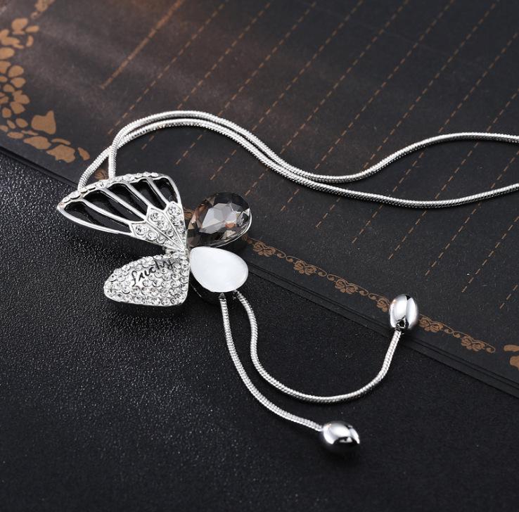 Elegant Long Tassel Sweater Chain with Japanese and Korean Pearls