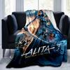 1pc Alita Battle Angel Print Blanket Soft Bedding Sofa Bedroom Home Decor Fan Goods Q12