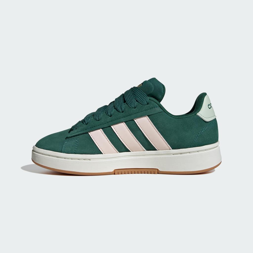 Adidas Grand Court Alpha Size Green and Pale Pink Women's Sneakers, 24.0,