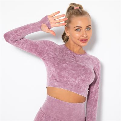 T-Shirts Women Fitness Yoga Top Seamless Gym Running Sportswear Quick Dry Long Sleeve Top Shirts