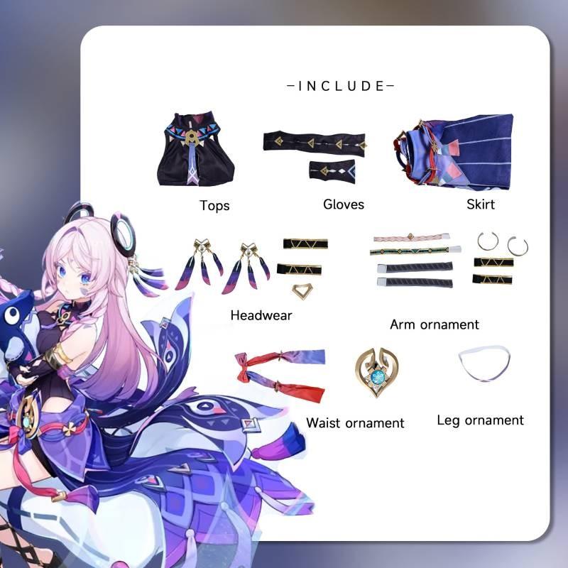 Impact Genshin Citlali Cosplay Costumes Role Play Halloween Performance Stage