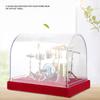 Miniatur-Musikinstrument Drum Set Modell Display Mini Ornamente Handwerk Wohnkultur (18cm)