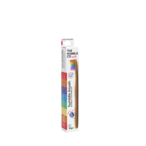 THE HUMBLE CO. Humblebrush Kids' Rainbow Toothbrush, 15cm, Rainbow, 1 Pc