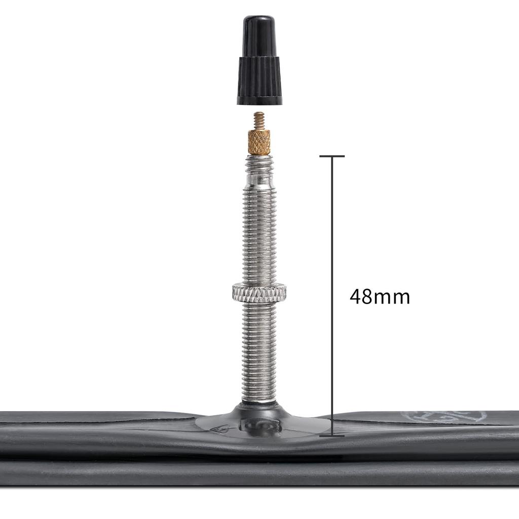 YunSCM 700 25c Presta Valve Best Choice for High Bicycle Tubes Tire Applicable to Road Bikes 2-pack, Tubes, 48mm, Rims, 700x18/25c + Levers,