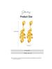 Gold-Plated Phoenix Bridal Imitation Earrings - Dragon and Phoenix Design