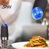 Portable Electric Spice Grinder Gravity Pepper Stainless Steel Mill Battery Powered Automatic One Hand Operated Sea Salt Food Bottle Large Capacity