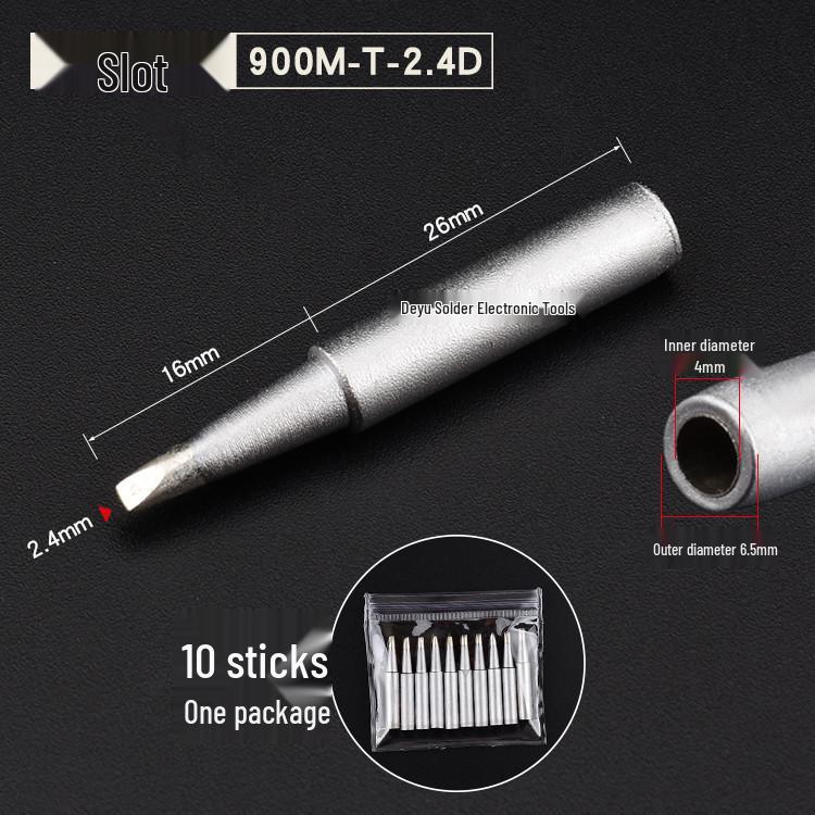 936 Universal Soldering Iron Tip for Constant Temperature Stations - Frosted, Pointed, Horseshoe Blades