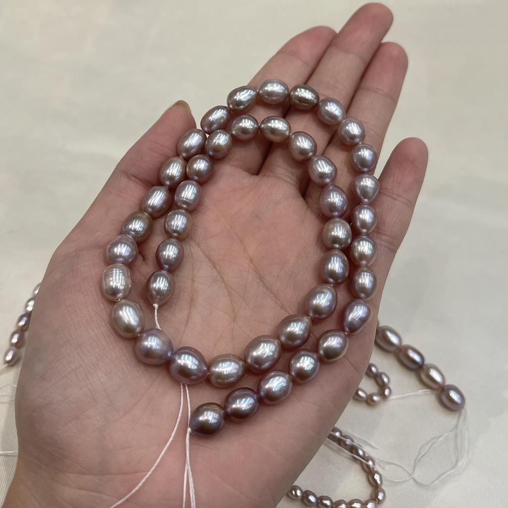 1 String AAA Natural Purple Freshwater Rice Pearls Multi Sizes, 36cm Strand, High Quality Craft Beads for Custom Handmade Jewellery Making