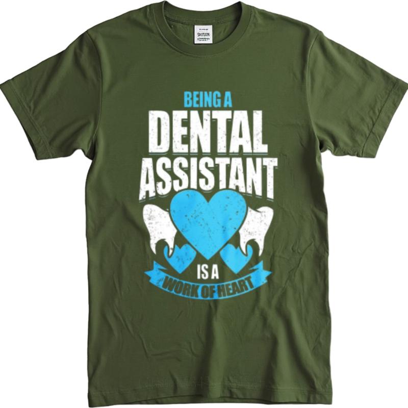 

Breathable Tee Street Wear Teenagers Oneck t shirt unisex Being A Dental Assistant Is A Work Of Heart Trendy Women Top tees 4XL
