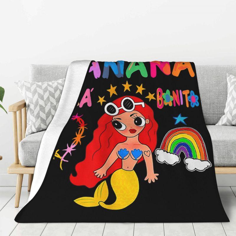 Custom Manana Sera Bonito Karol G Blanket Warm Fleece Soft Flannel Throw Blankets for Bed Couch Home Autumn