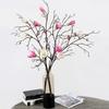 Real Touch Simulation Big Magnolia Large Artificial Orchid Fake Silk Flower  Table Decoration