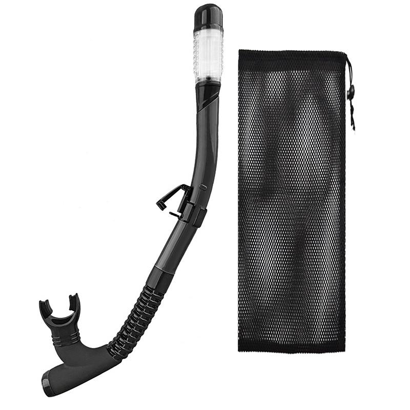 Trockenschnorchel - 100% Erstickungssicher, Automatisches Dichtventil, 180°Flexschlauch, BPA-Frei, für Erwachsene Schwimmen/Tauchen (53cm/20.8")