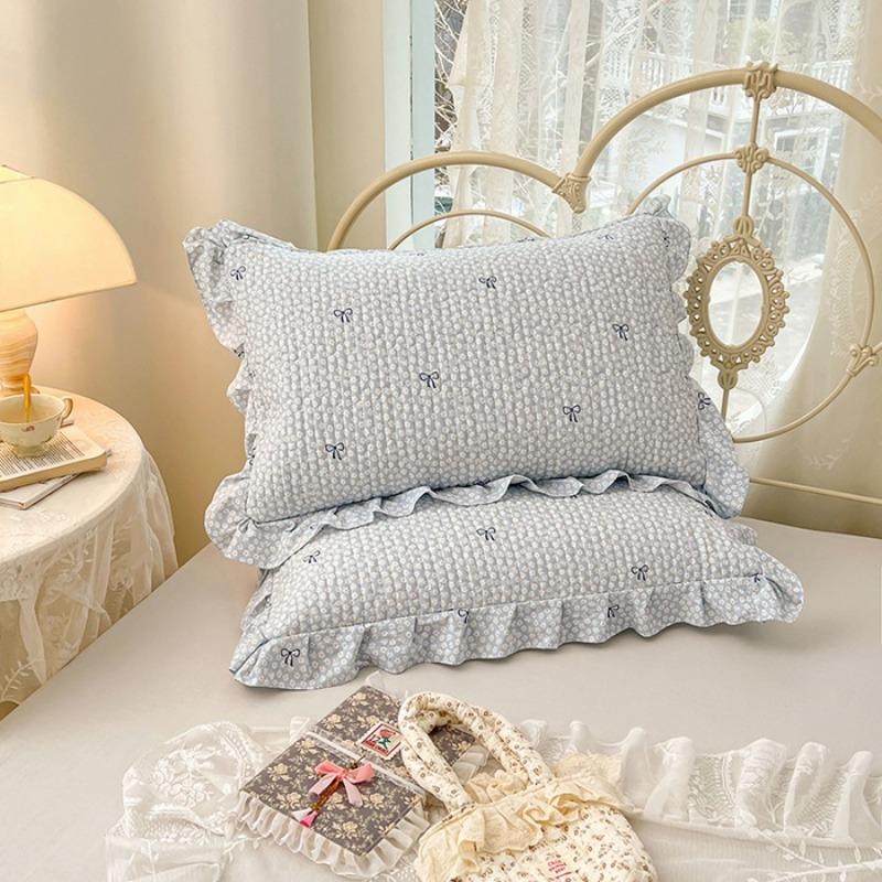 Lace Quilted Cotton Pillowcase Single Dormitory Pillowcase Cotton Inner Liner Sleeve Single and Double Universal Pillow Core Cover Home Textile