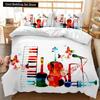 Music Duvet Cover Set Cool Colorful Headset Bedding Set Kids Boys Girls Bedding Set Music Queen King Size Polyester Qulit Cover
