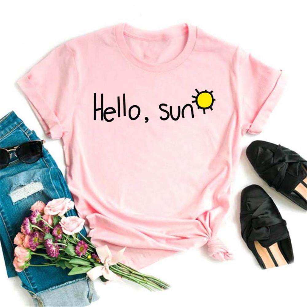 Maycaur Funny Daisy Print Women T-shirt Harajuku 90s Streetwear Girls Short Sleeves Tee Tops Summer Cute Female Clothes Tops