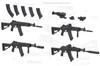 Miniarm Modern Assault Rifle Early Model Resin Kit B35273 1/35 Russian/Soviet AK-12 4-Piece (Military)
