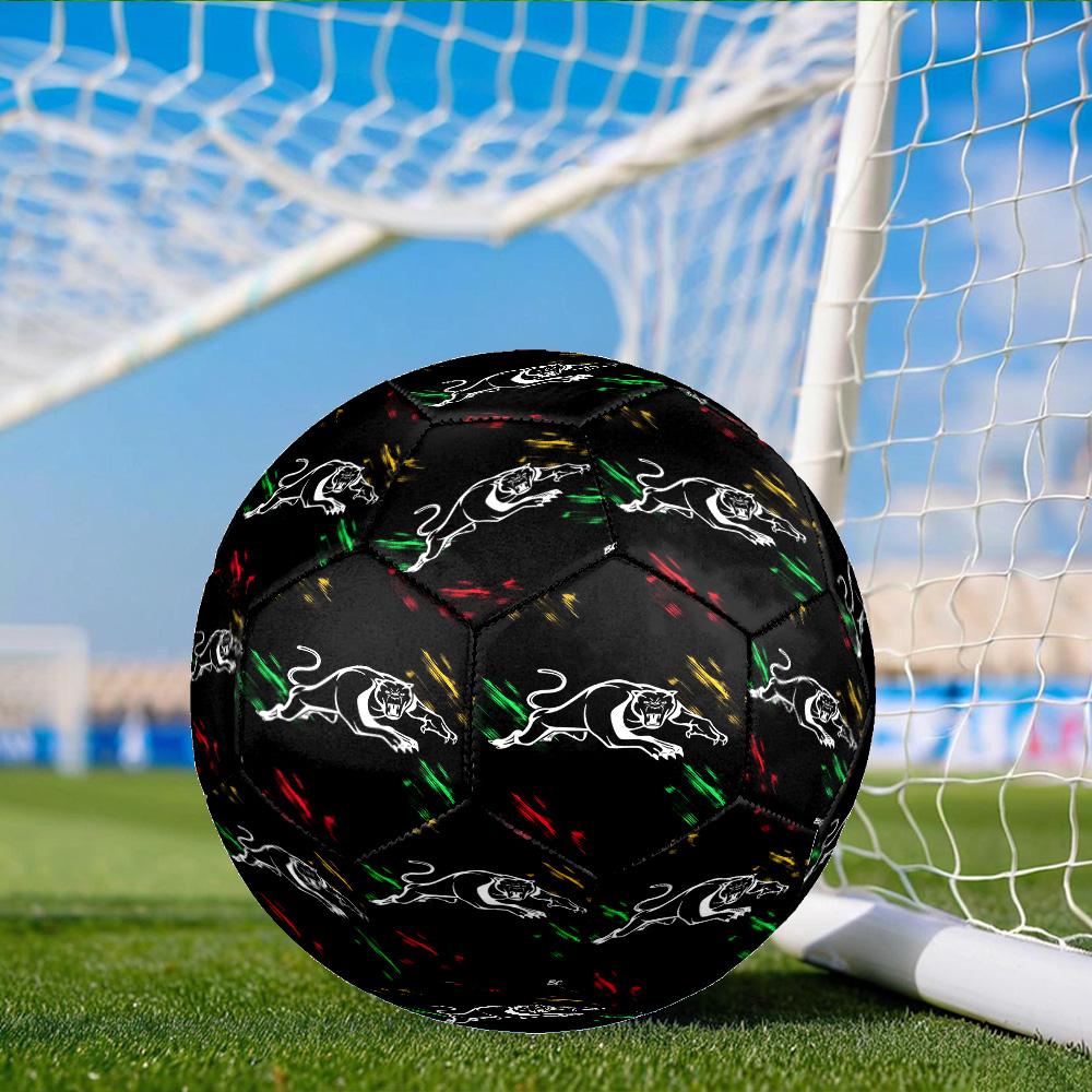 Panther Panthers Spirit Size 5 Soccer Ball, Suitable for Training and Matches, High-Elasticity, Wear-Resistant Material Gift for Fan