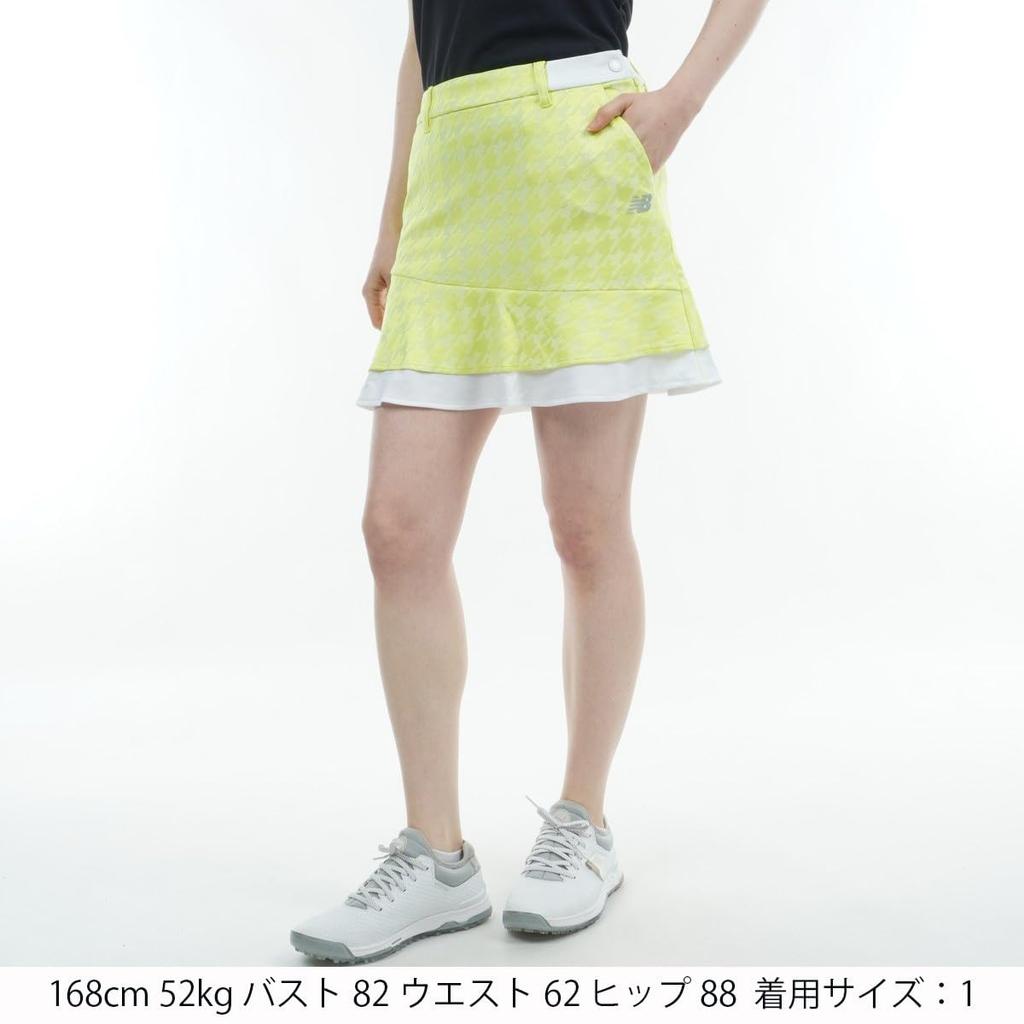 Golf-Schweißabsorbierender, schnelltrocknender Rock Stretch 0 [New Balance] Damen (Mit Inner) / 012-4134507 060_Gelb [S]