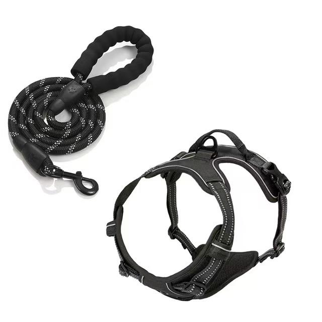 No Pull Dog Harness Large Dog Harnesses Heavy Duty Reflective Easy Control Handle for Large Dog Walking Medium Dogs Pet Supplies