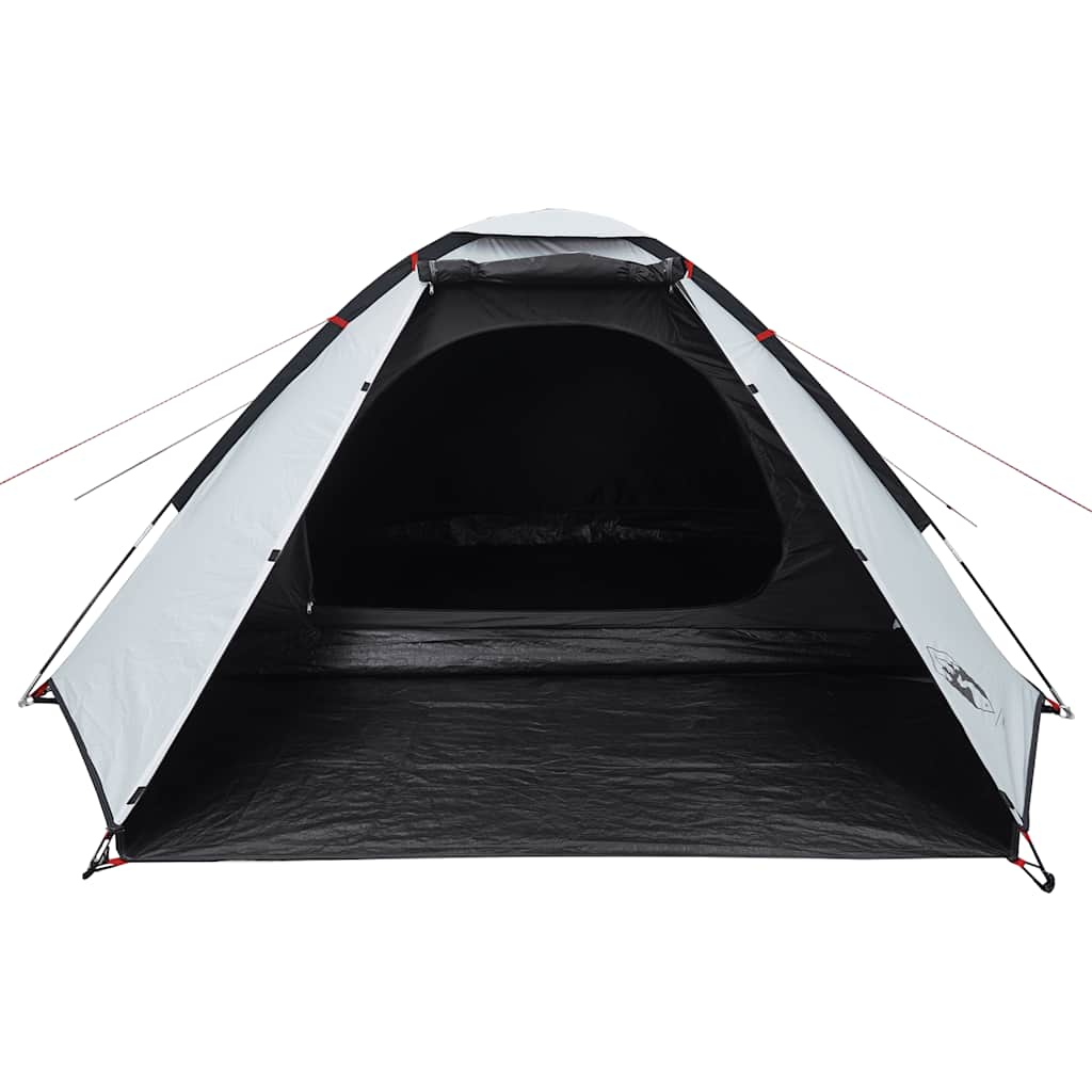 Dome Camping Tent for 4 Persons White & Dark Waterproof