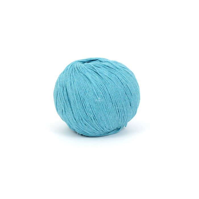 Fil Coton Recyclé Eco Vita 3mm 100g Tricot et Crochet Col. 187 bleu