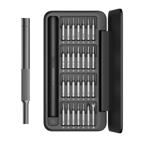 HOTO 28-in-1 Precision Screwdriver Set with 360 Rotating End Caps, Magnetic Bit Case, Lightweight Aluminum Body, S2 Alloy Steel, and 28 Bits, Perfect