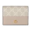 GG Marmont Logo Print Mini-Geldbörse Damen Geldbörse Beige Weiß Gold 841358-AAE5E-9549