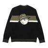 MALBON GOLF Back Bucket Point Lined Sweater Black (Man)