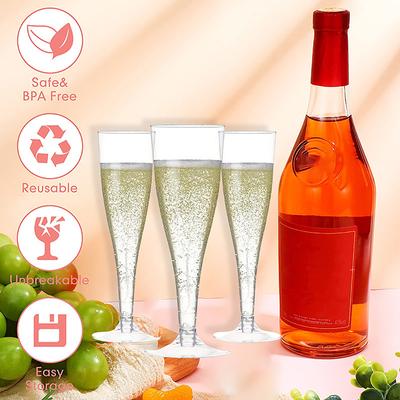 5 pezzi bicchieri da champagne trasparenti bicchieri da flûte di plastica usa e getta per feste di compleanno di nozze forniture per bar bevande vino rosso coppa di gelato